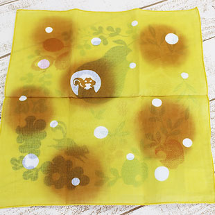 Reversible, hand-dye handkerchief, Fruits 