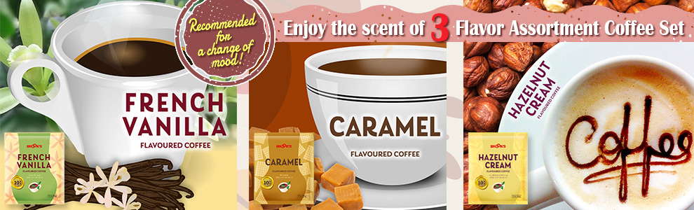 3 Flavoured Assortment Coffee Set